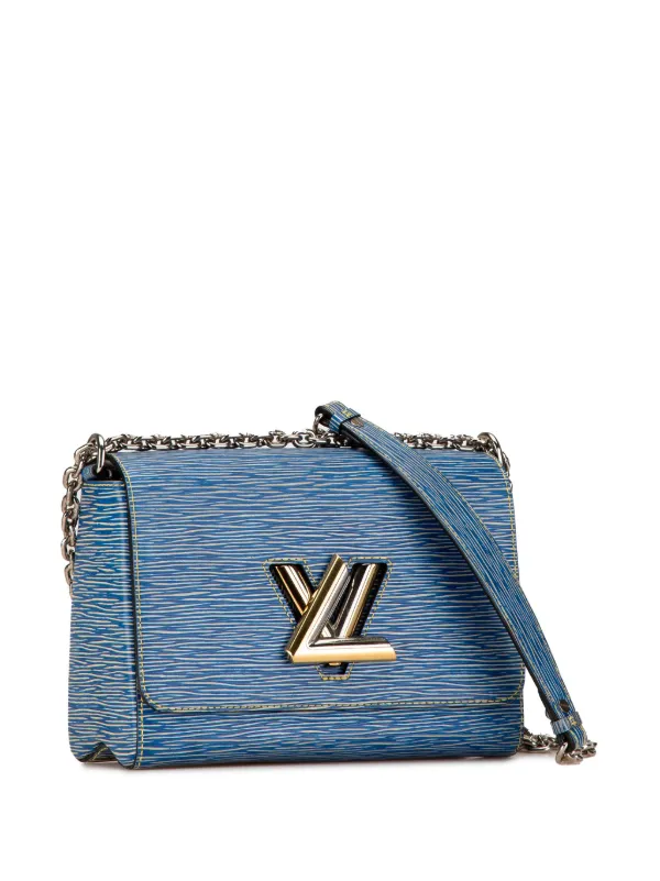 Louis Vuitton Pre Owned 2015 Epi Denim Twist MM crossbody bag women Leather One Size Blue
