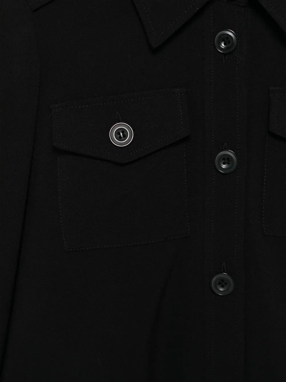 TWINSET Kids Flanellen overhemd Zwart