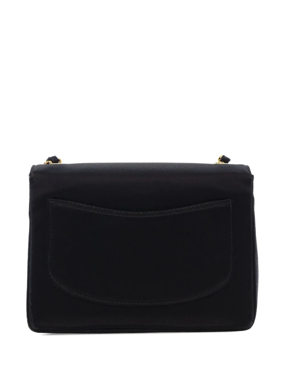 CHANEL Pre-Owned 1997-1999 Mini Square Classic Satin Single Flap crossbody bag - Zwart
