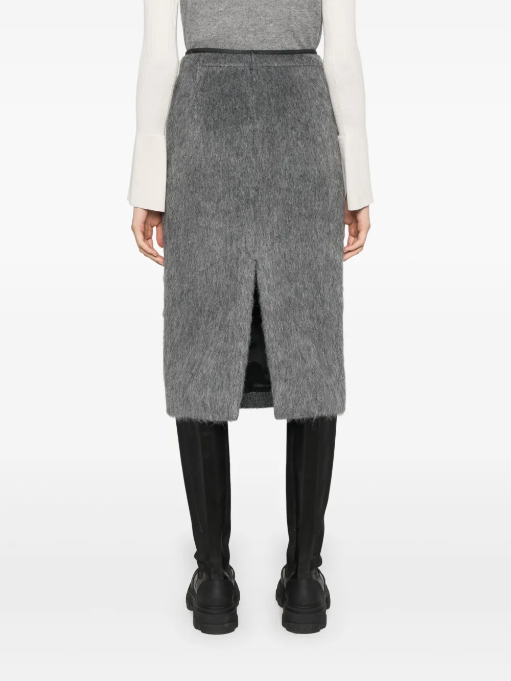 Moncler Midi-jurk met geborsteld effect Grijs