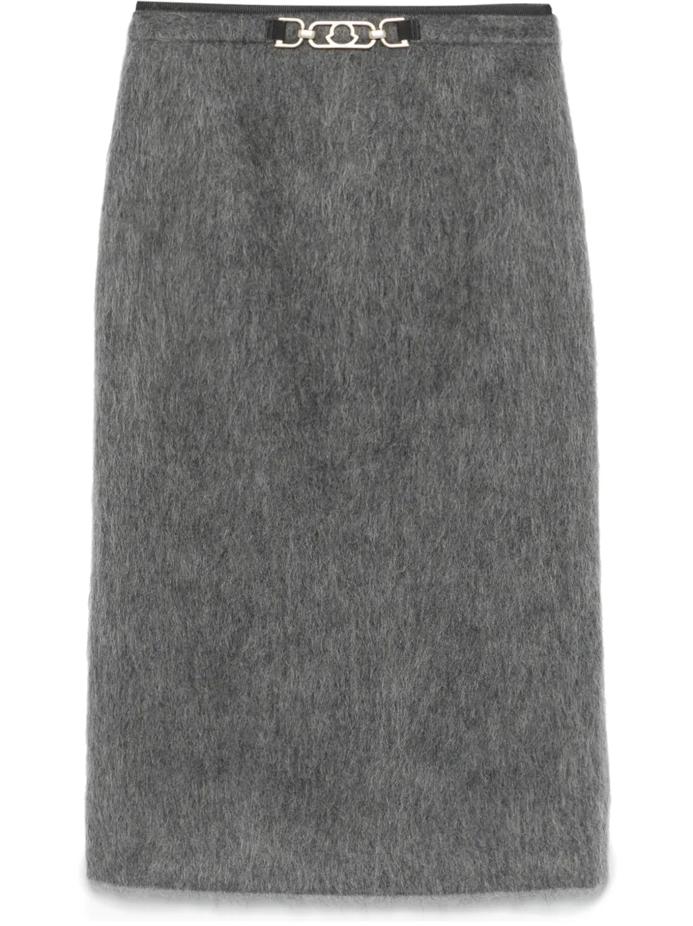 Moncler jupe mi-longue à effet brossé | gris | Image 1