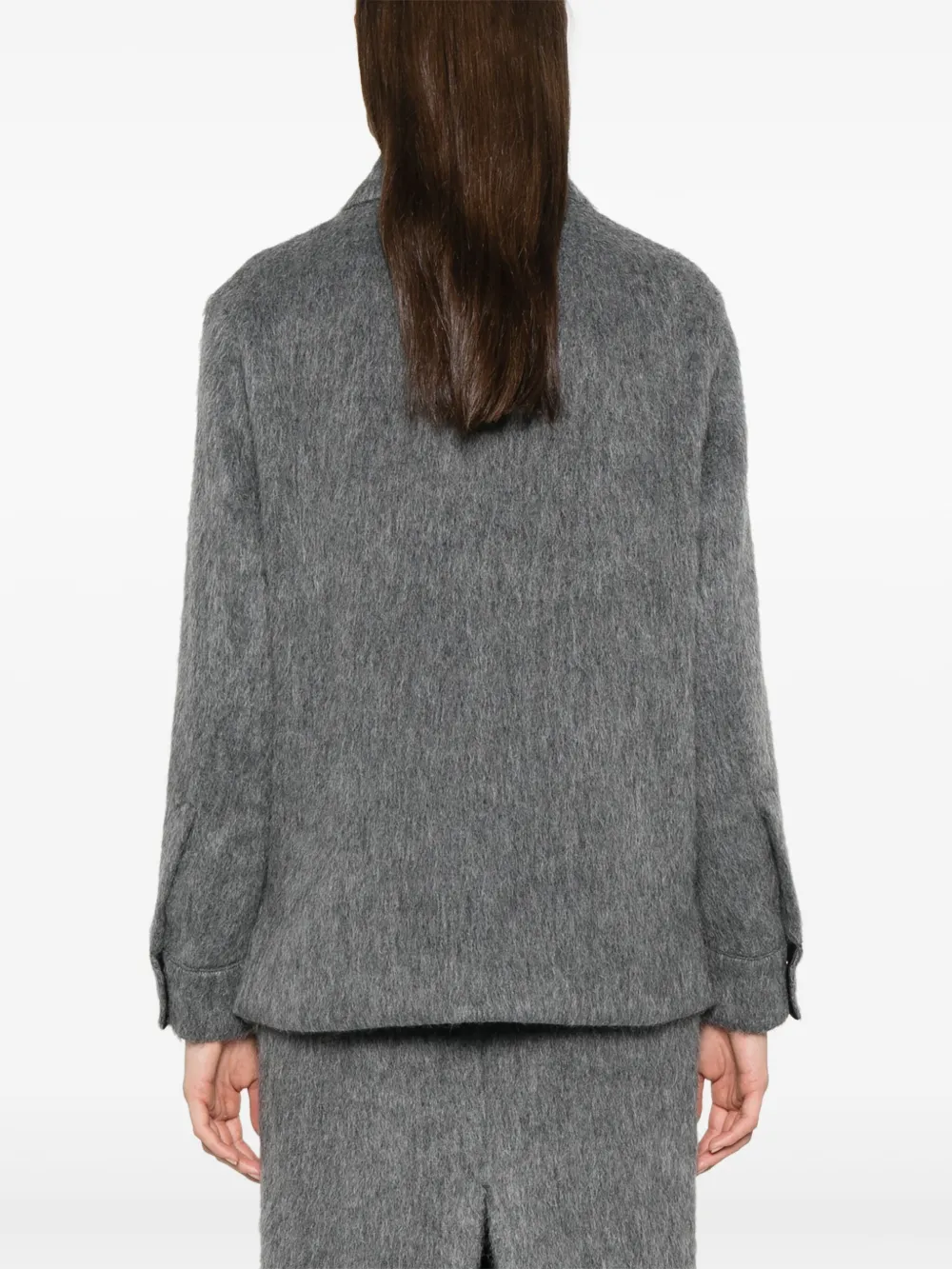 Moncler Overhemd met logopatch Grijs