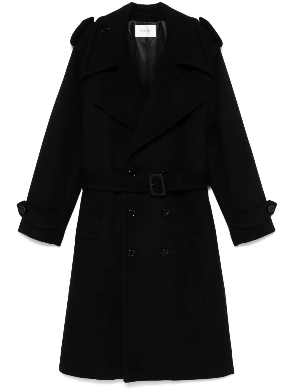 Saint laurent black coat cheap