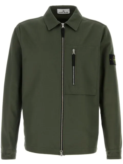 Stone Island sobrecamisa con distintivo Compass