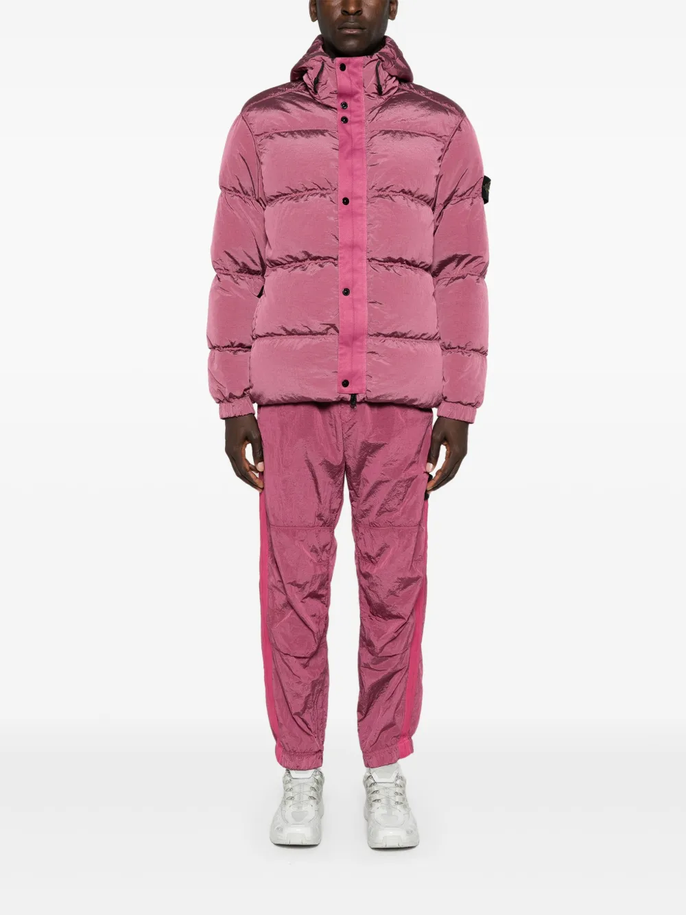 Stone Island Jack met Compass-logopatch - Rood
