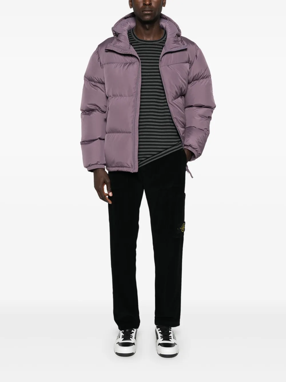 Stone Island Ribfluwelen broek - Zwart