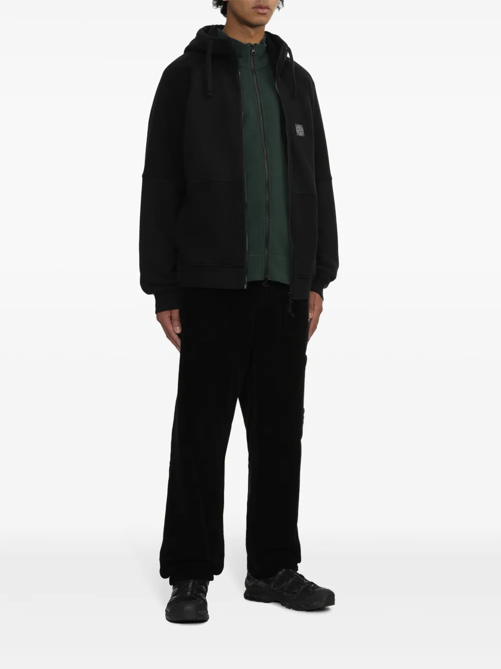 stoneisland Stone Island Ribfluwelen broek - Zwart