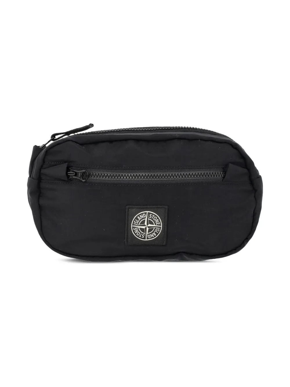Stone Island Junior Logo Patch Belt bagBlack