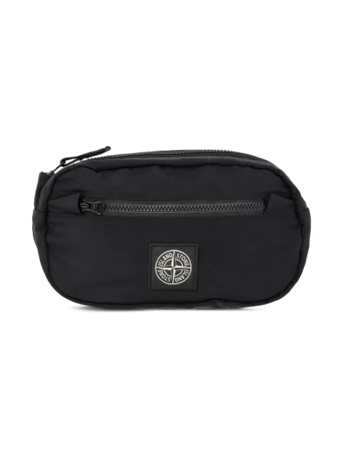 Stone Island Junior logo patch belt bag 