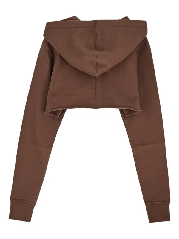 RICK OWENS DRKSHDW クロップドパーカー Rick Owens DRKSHDW クロップド パーカー | ブラウン | FARFETCH JP
