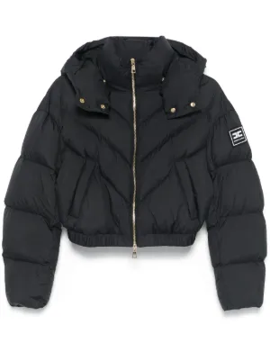 【ELISABETTA FRANCHI】オーバーサイズ ダウンジャケット Elisabetta Franchi ダウンジャケット | ブラック | FARFETCH JP