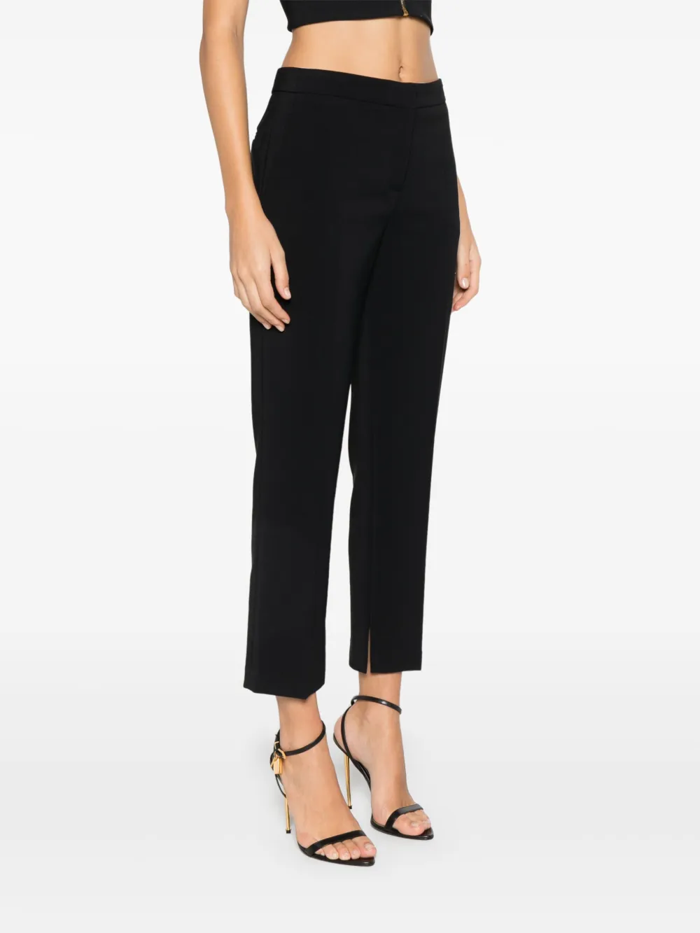 Elisabetta Franchi Broek met split Zwart