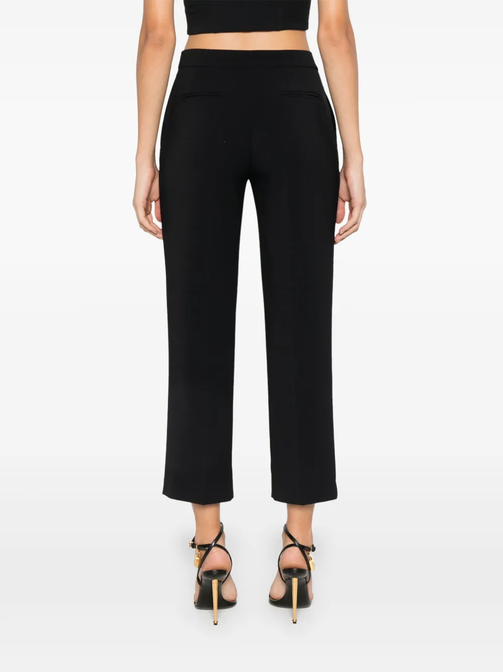 Elisabetta Franchi Broek met split Zwart