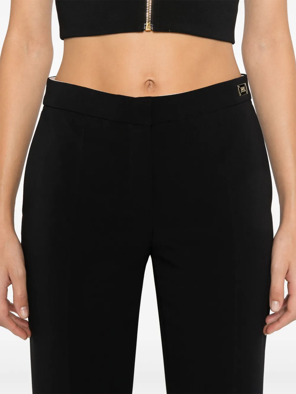 Elisabetta Franchi Broek met split Zwart