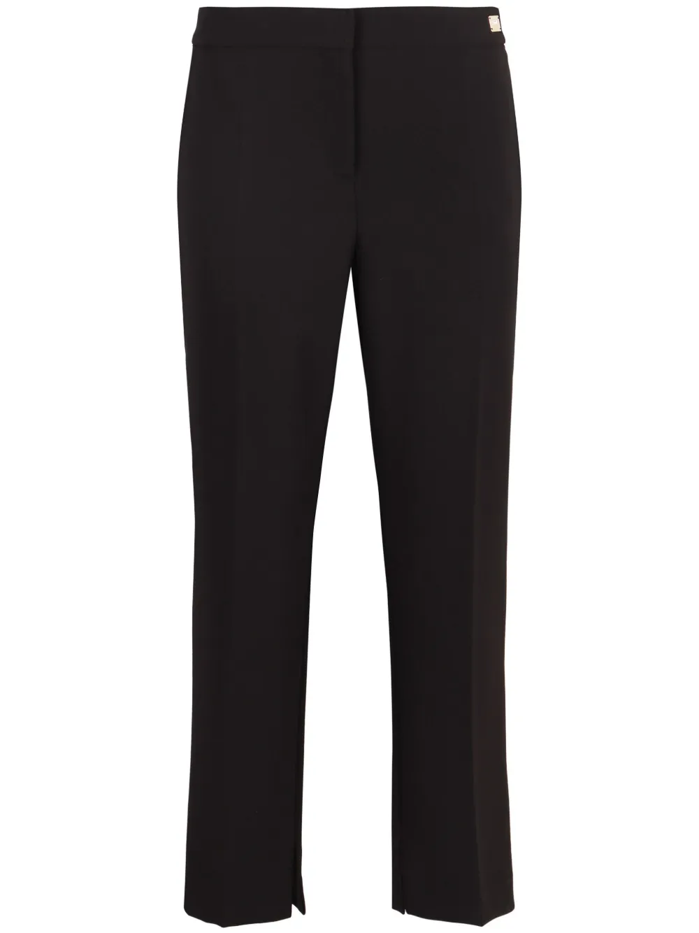Elisabetta Franchi pantalon en crêpe à fentes | noir | Image 1