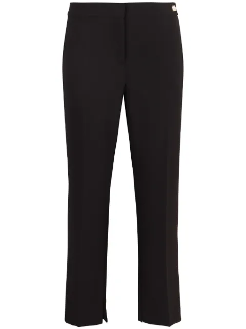 Elisabetta Franchi slit-detail crepe trousers