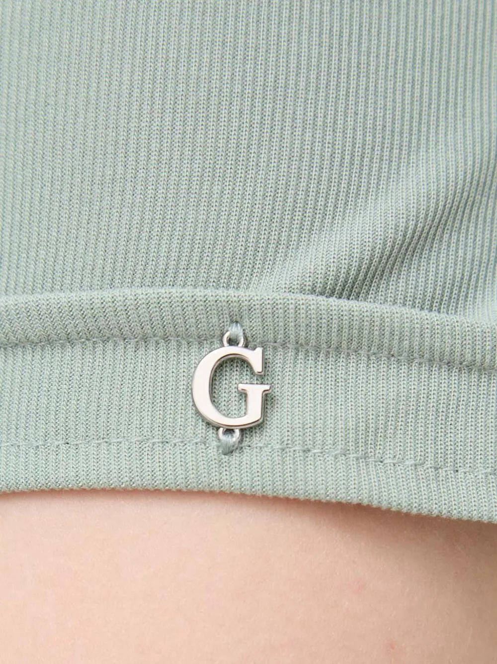 Guess Usa Bow-detail Mini Dress In Green