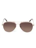 GUESS EYEWEAR pilot-frame sunglasses - Gold