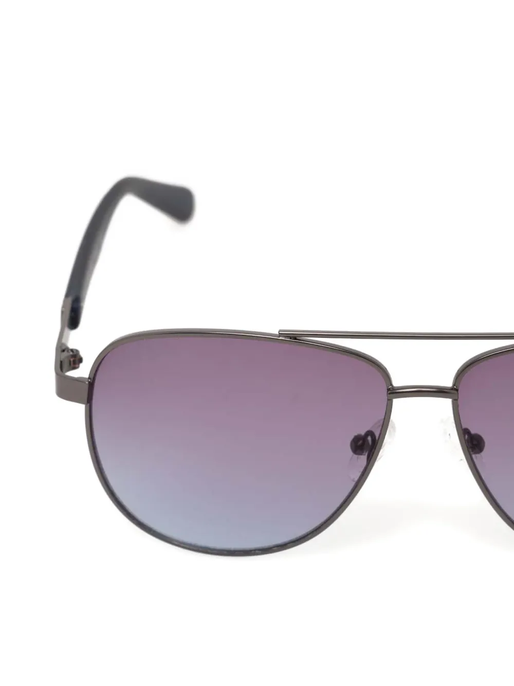 GUESS EYEWEAR Zonnebril met geometrisch montuur Grijs
