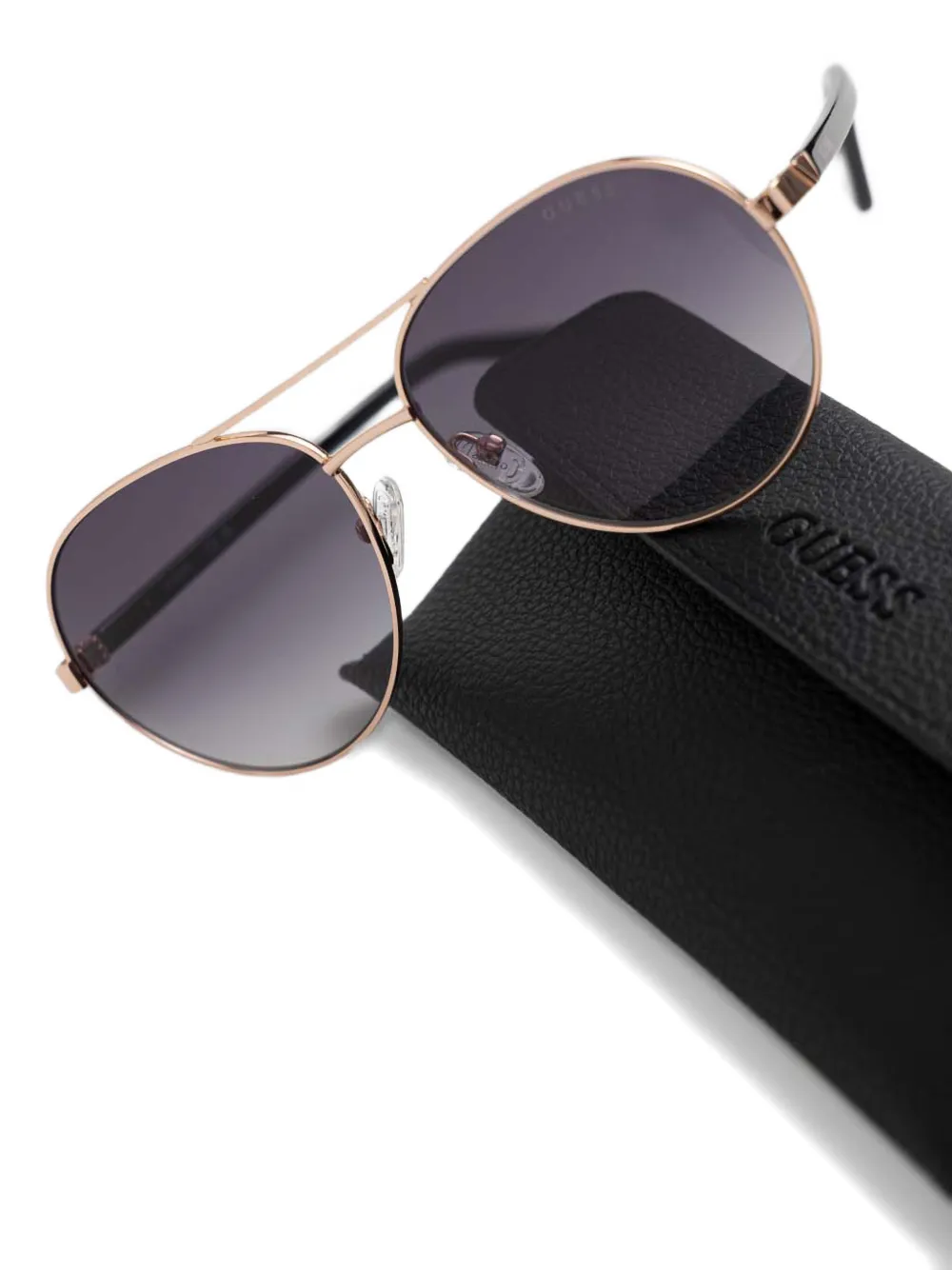  Guess Eyewear Pilot-frame Sunglasses - Gold 
