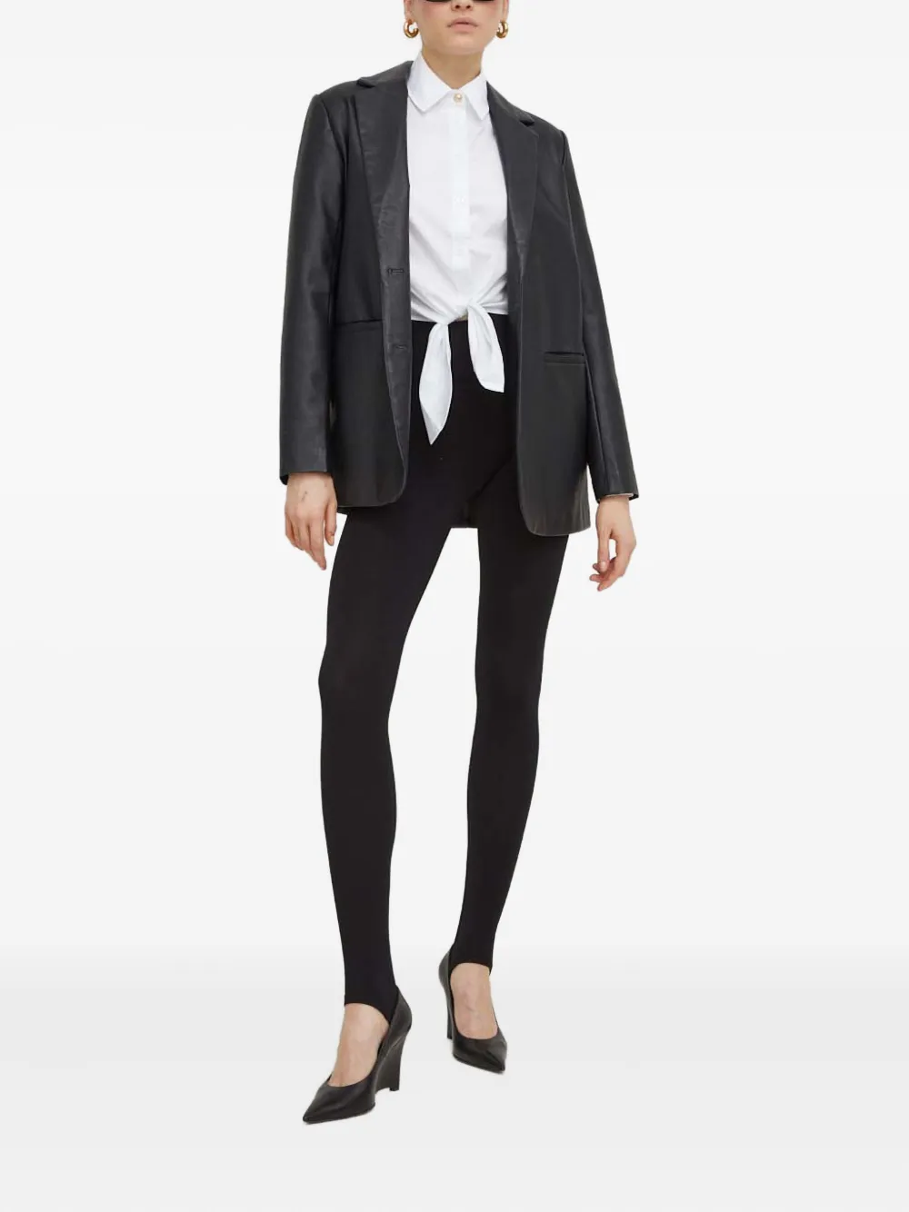 GUESS USA Blouse met gestrikte voorkant - Wit