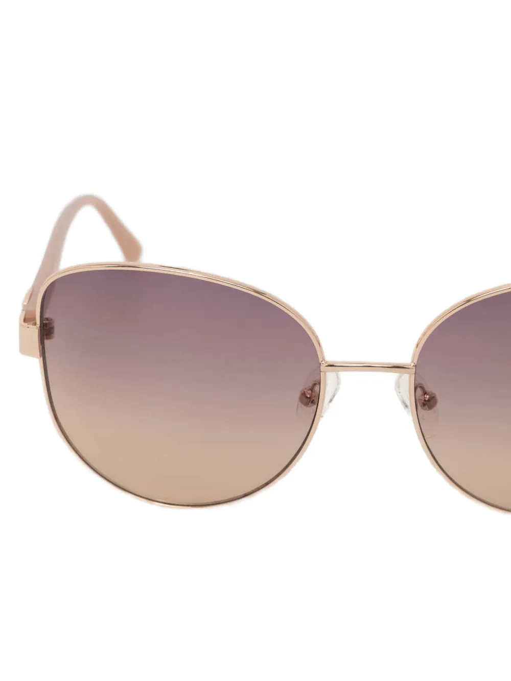 GUESS EYEWEAR Zonnebril met geometrisch montuur en logodetail Goud
