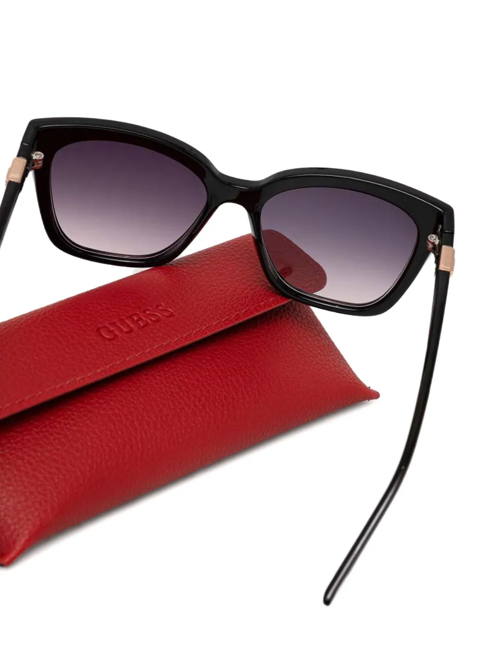 GUESS EYEWEAR Zonnebril met vierkant montuur Zwart