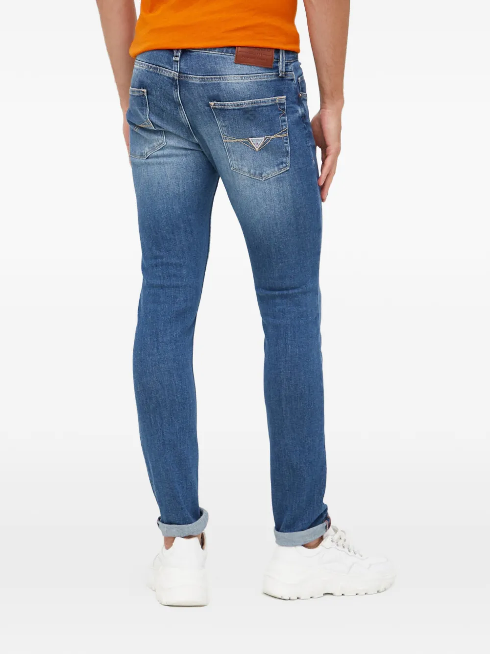 GUESS USA Chris jeans met vijf zakken Blauw