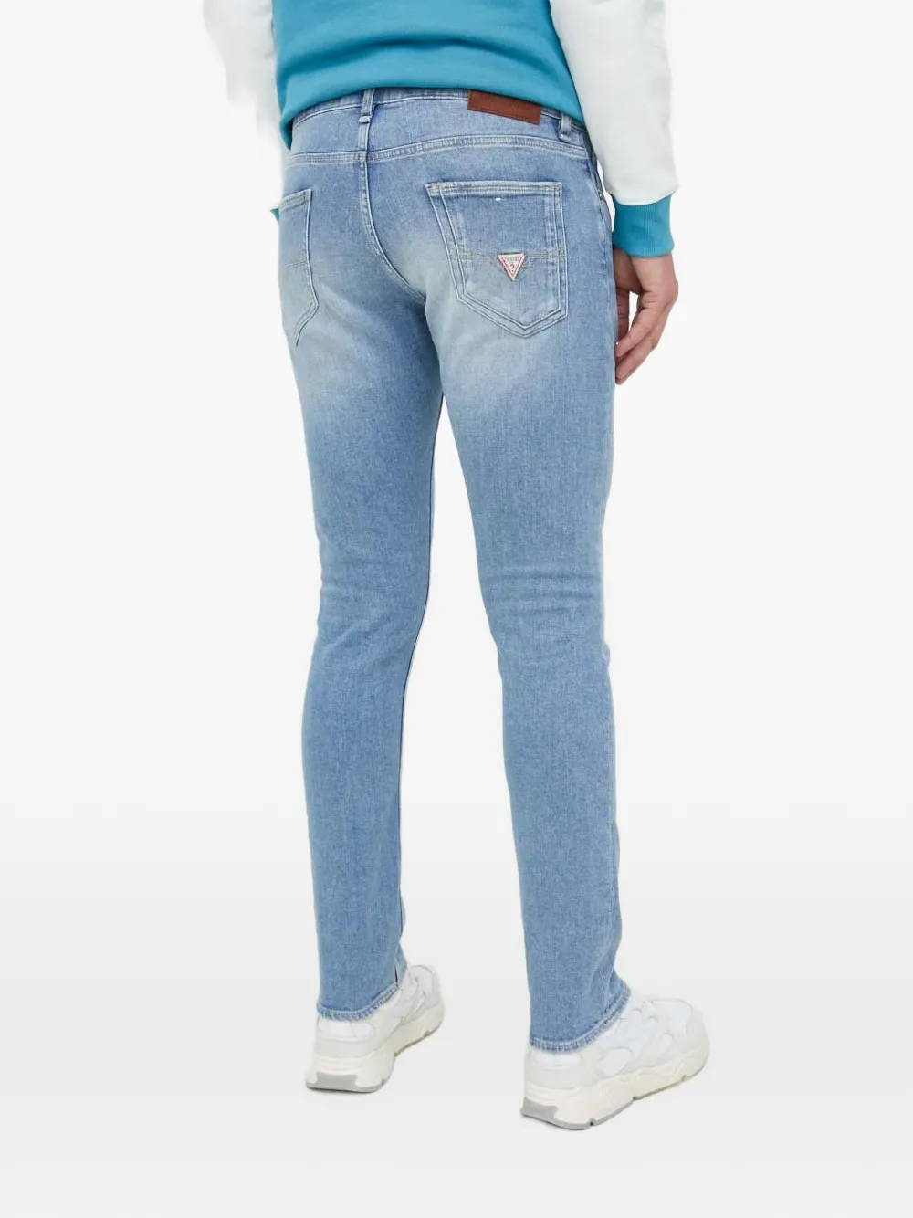GUESS USA Jeans met logodetail Blauw