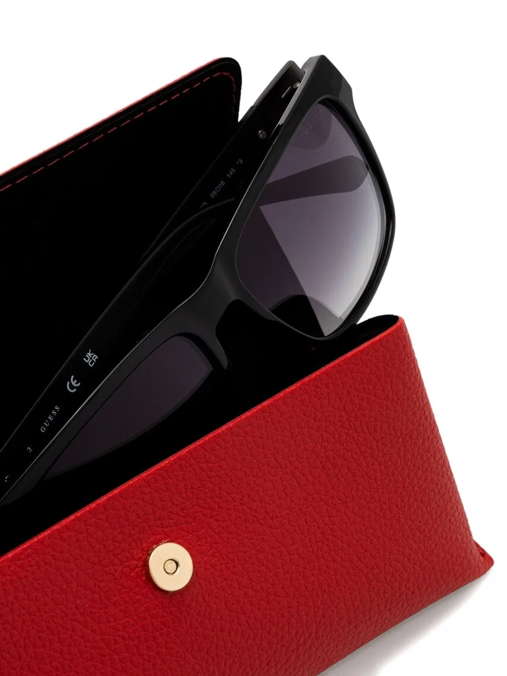 GUESS EYEWEAR Zonnebril met vierkant montuur Zwart