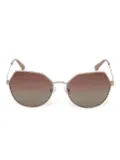 GUESS EYEWEAR geometric-frame sunglasses - Pink