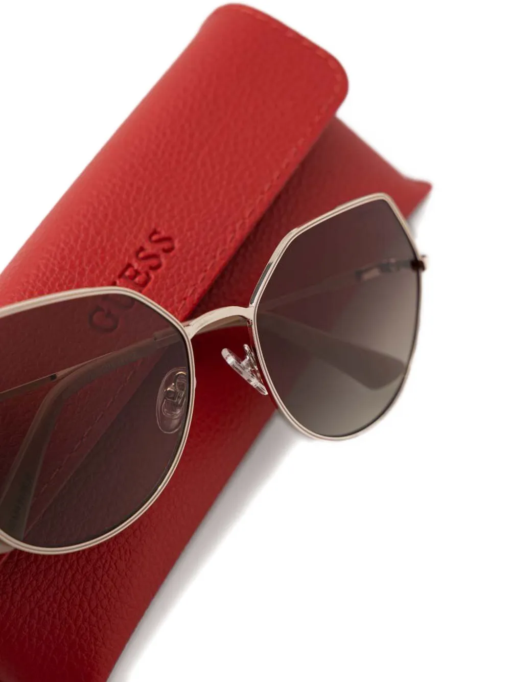GUESS EYEWEAR geometric-frame sunglasses Roze