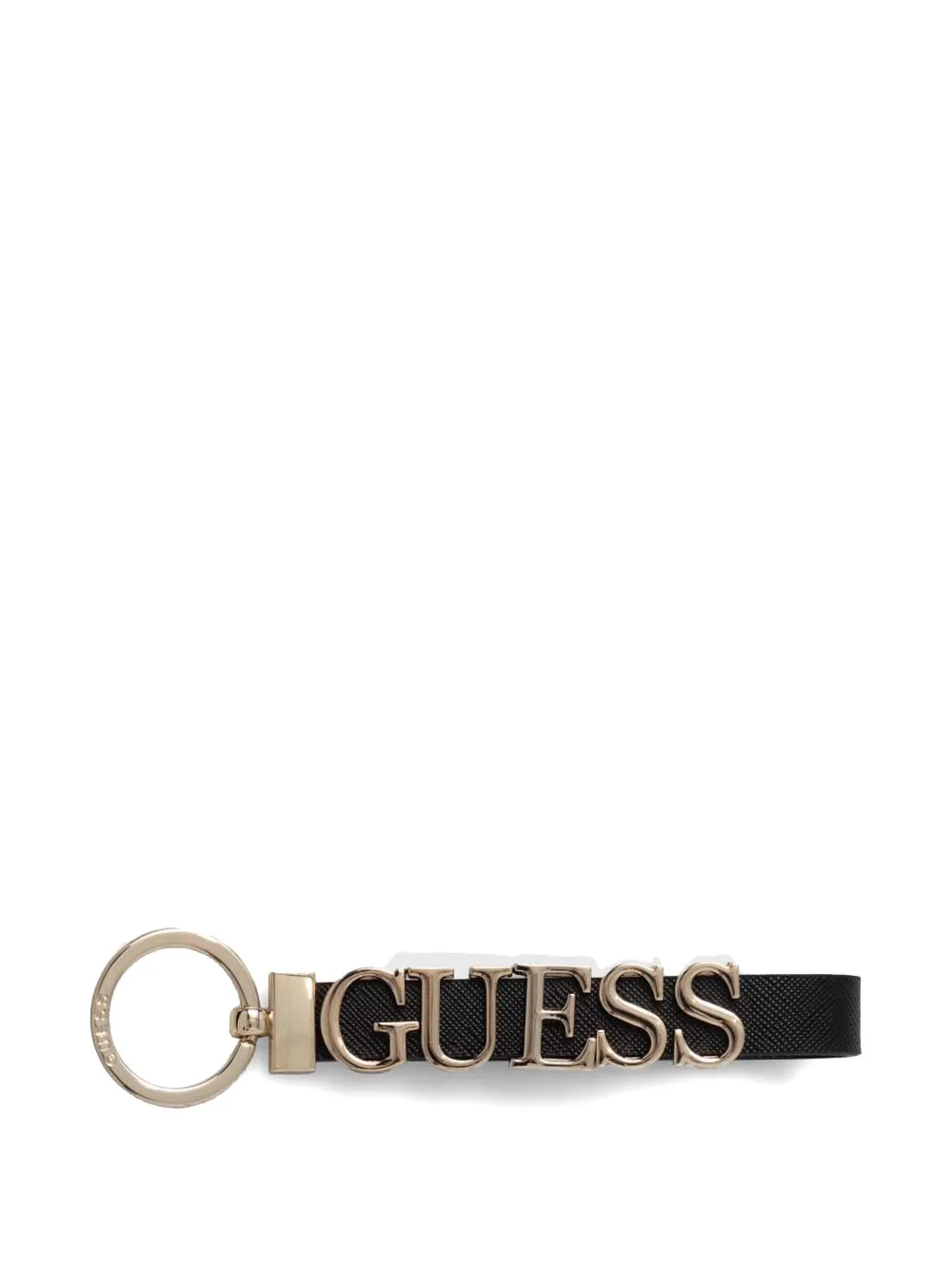Guess Usa Logo-lettering Wallet In Black