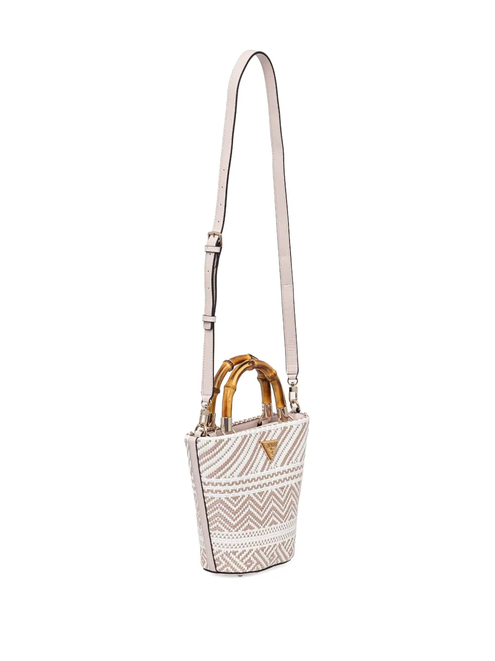 GUESS USA logo-plaque tote bag - Wit