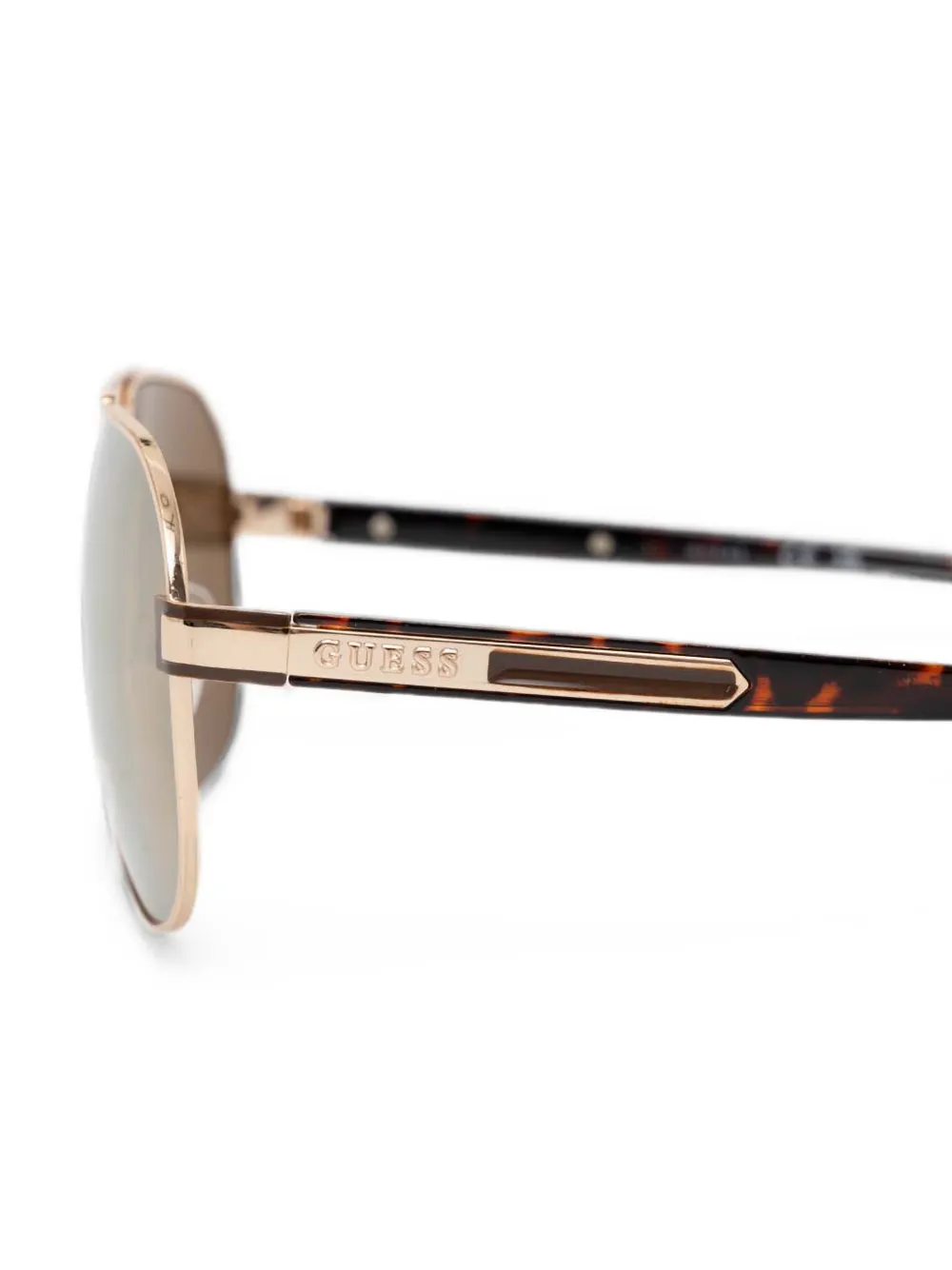 GUESS EYEWEAR Zonnebril met piloten montuur Bruin