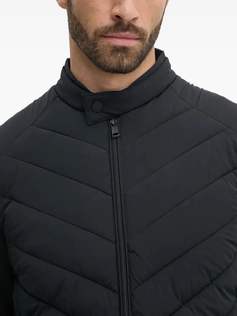 GUESS USA Jack met chevron streep Zwart