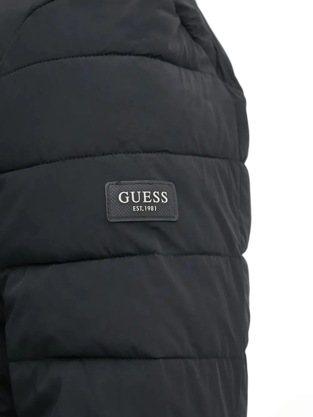 GUESS USA Jack met chevron streep Zwart