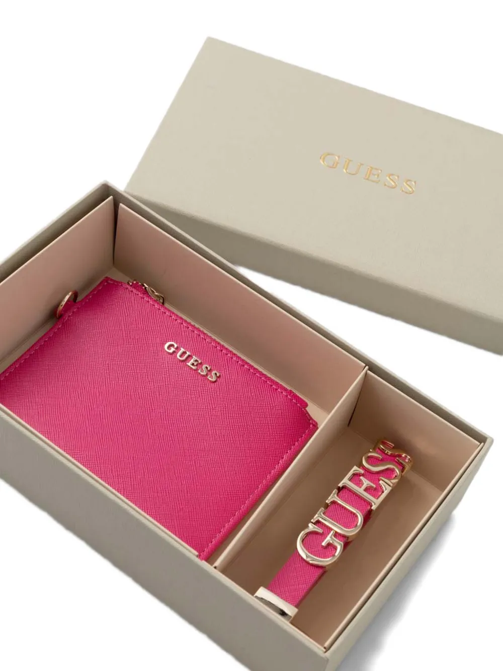GUESS USA Portemonnee met logo Roze