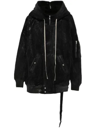 Rick Owens DRKSHDW Hooded Bomber Jacket Black FARFETCH ZA