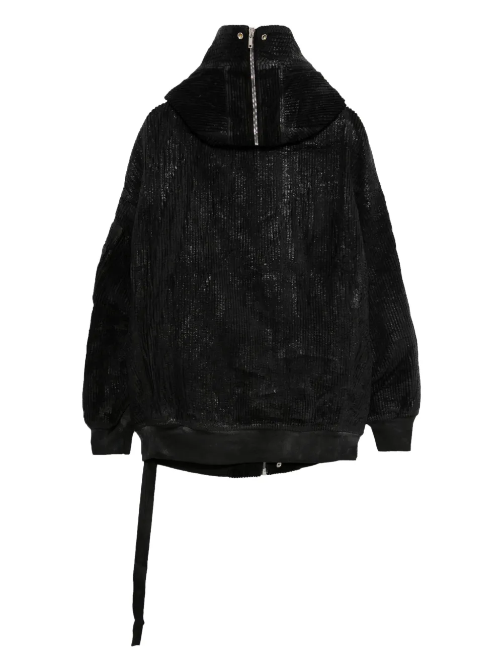 Rick Owens DRKSHDW hooded bomber jacket - Zwart