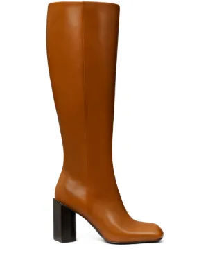 Designer Boots for Women Knee High Boots TOMMY HILFIGER Daytona 4A FM0FM00720 Winter Cognac 906 Shop Online FARFETCH