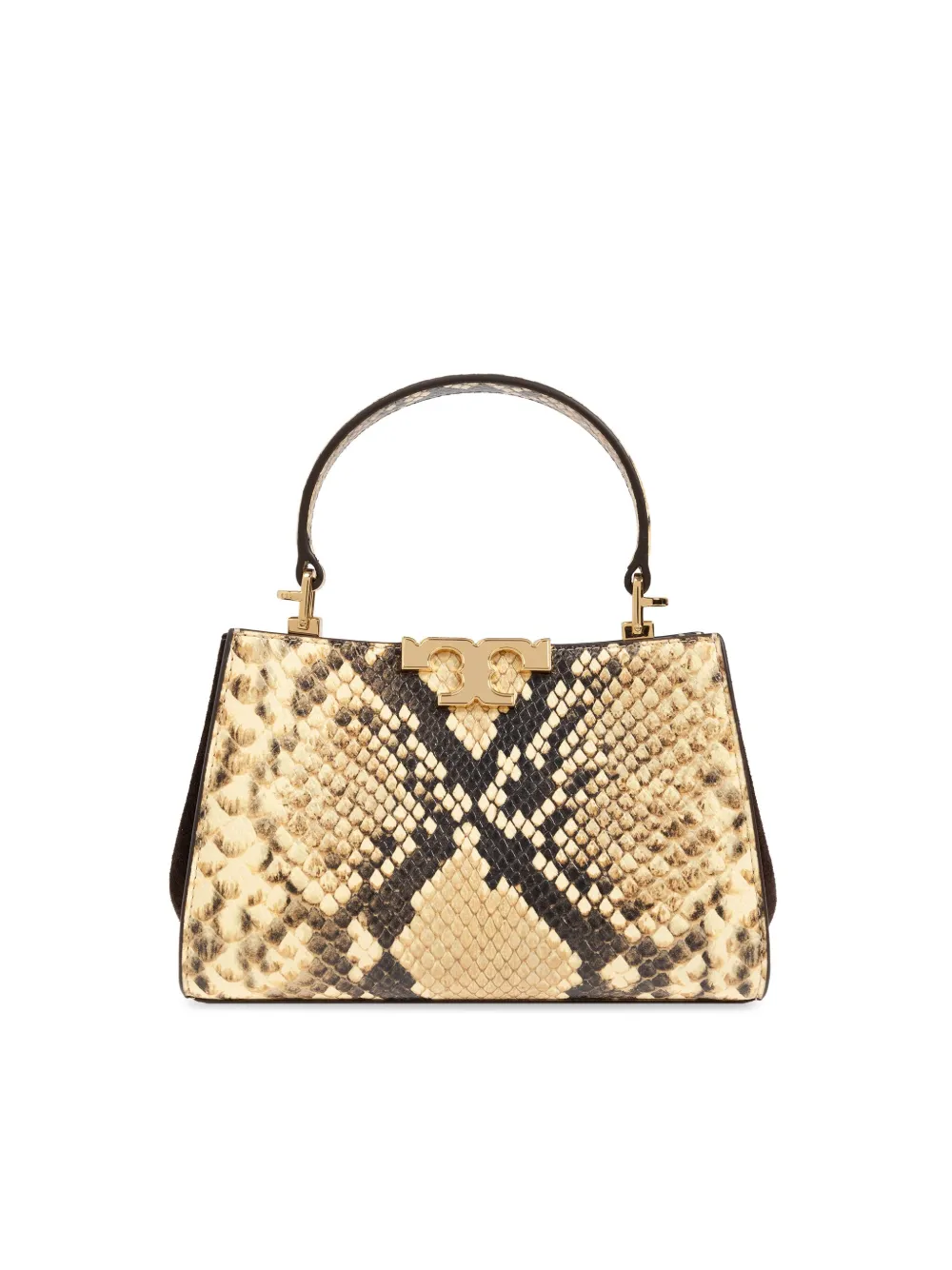 Tory Burch Eleanor Exotic kleine boekentas Beige