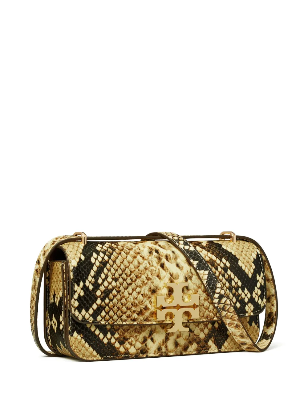 Tory Burch Eleanor Exotic E W kleine schoudertas Beige