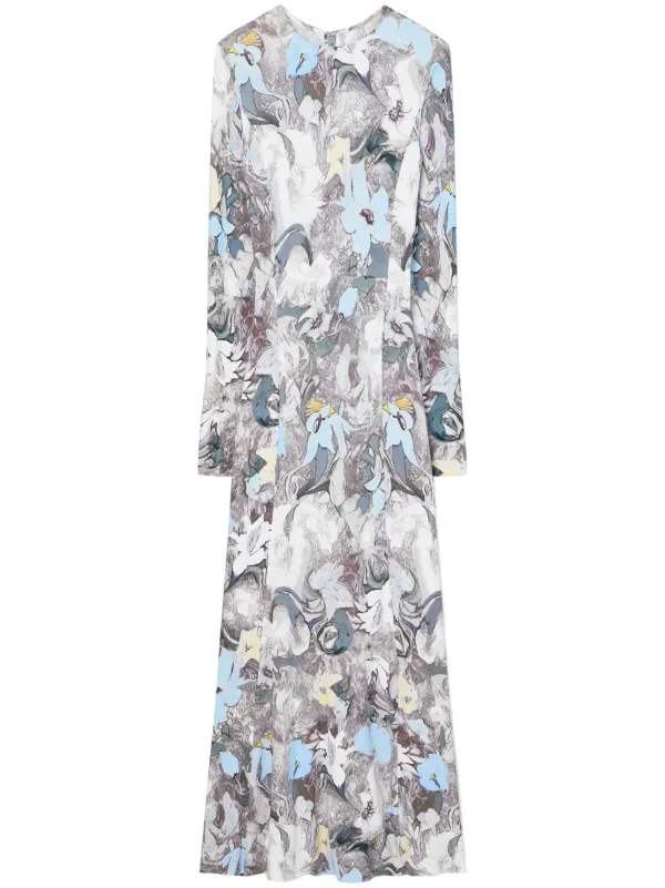 Tory burch blue and white dress cheap