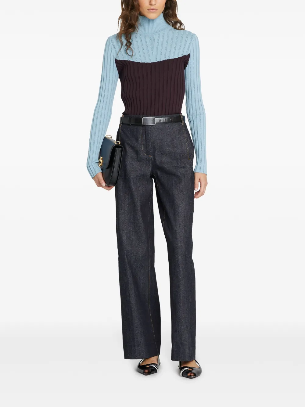 Tory Burch colour-block jumper - Blauw