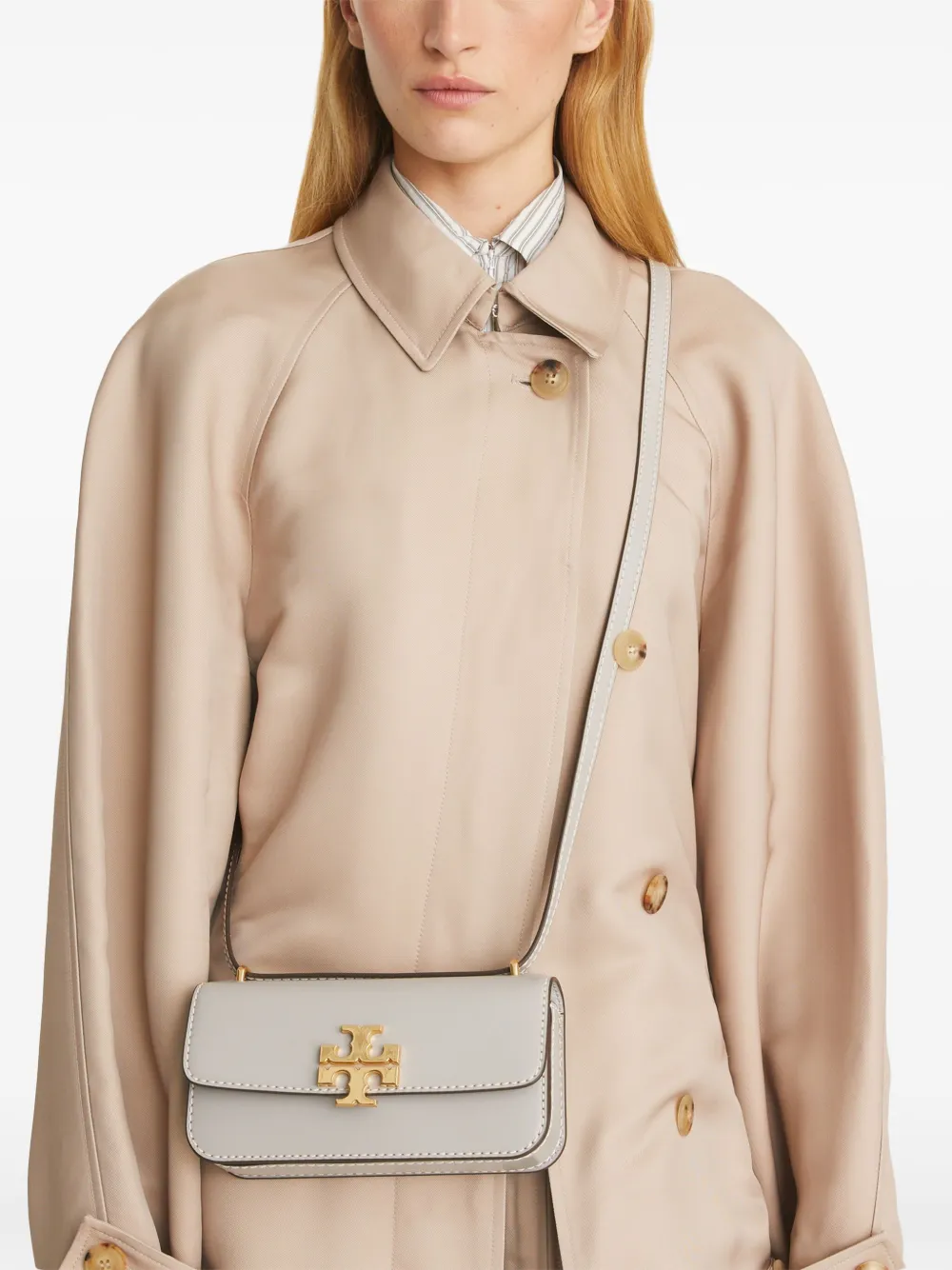 Tory Burch Eleanor kleine schoudertas - Grijs
