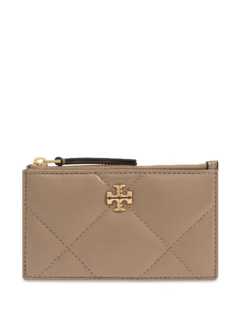 Tory Burch Kira diamond-quilted zipped card holder