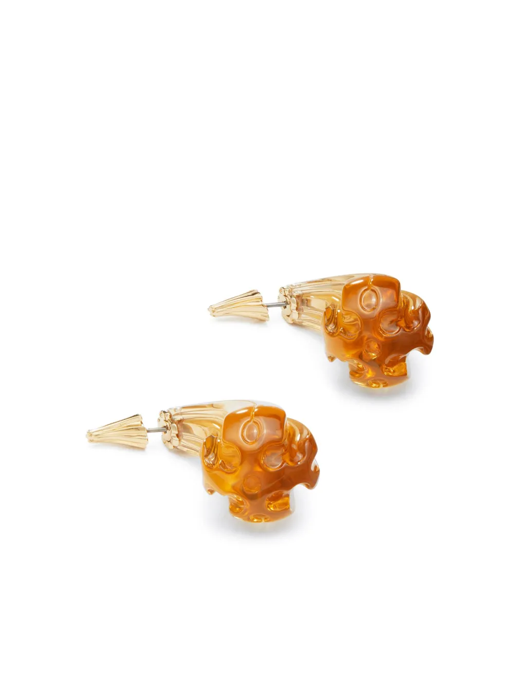 Tory Burch Oorbellen met logo - Oranje