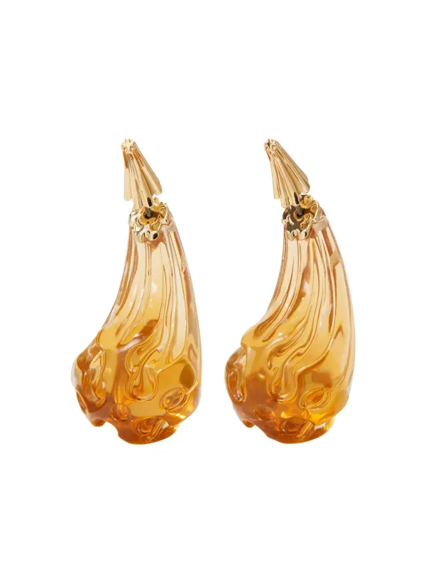 Tory burch logo drop earrings top