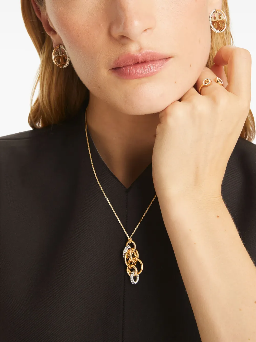 Miller Pave Multi hoop earrings